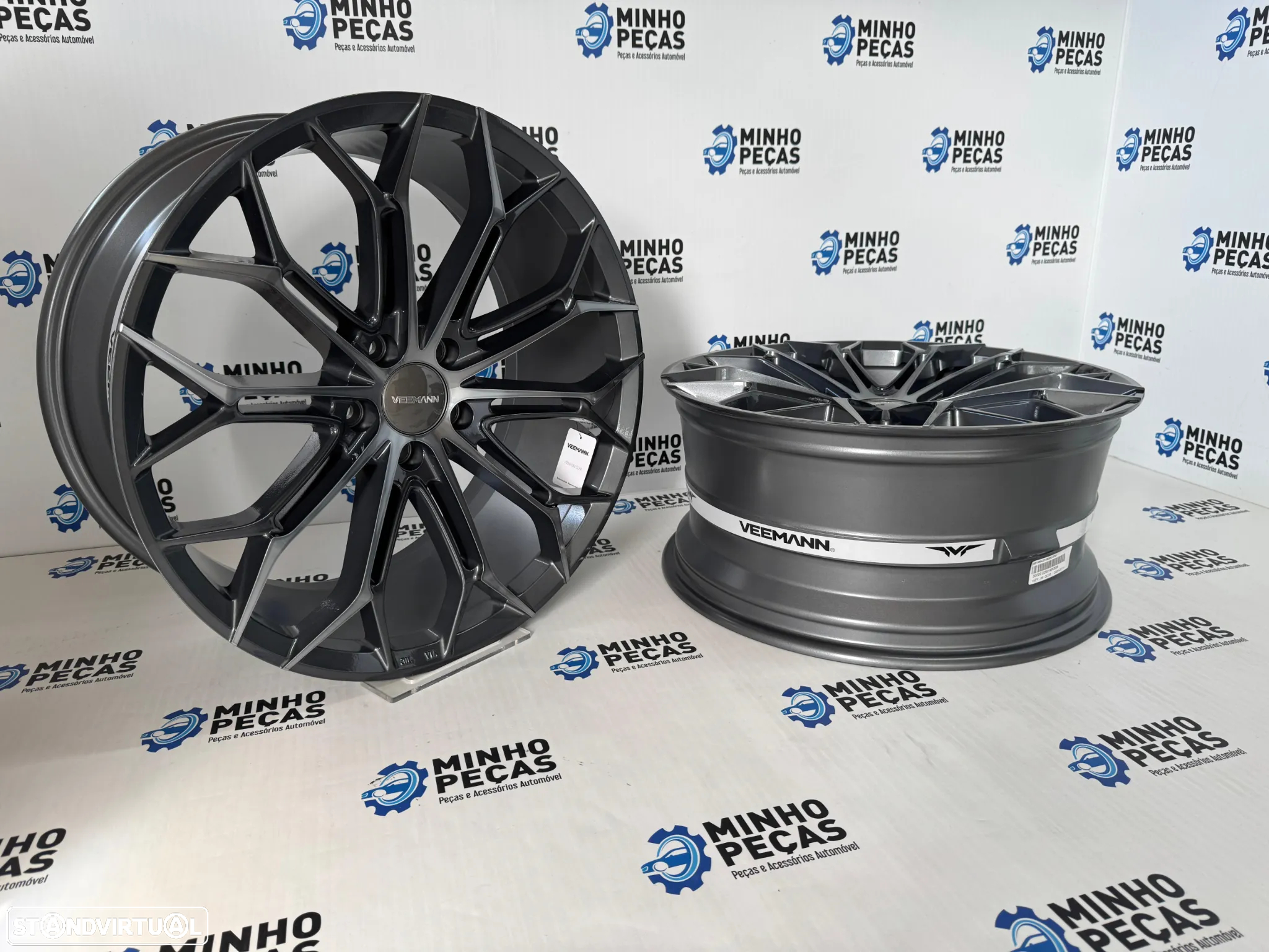 Jantes Veemann V-FS41 em 19" (5x108) Gunmetal Machined - 6