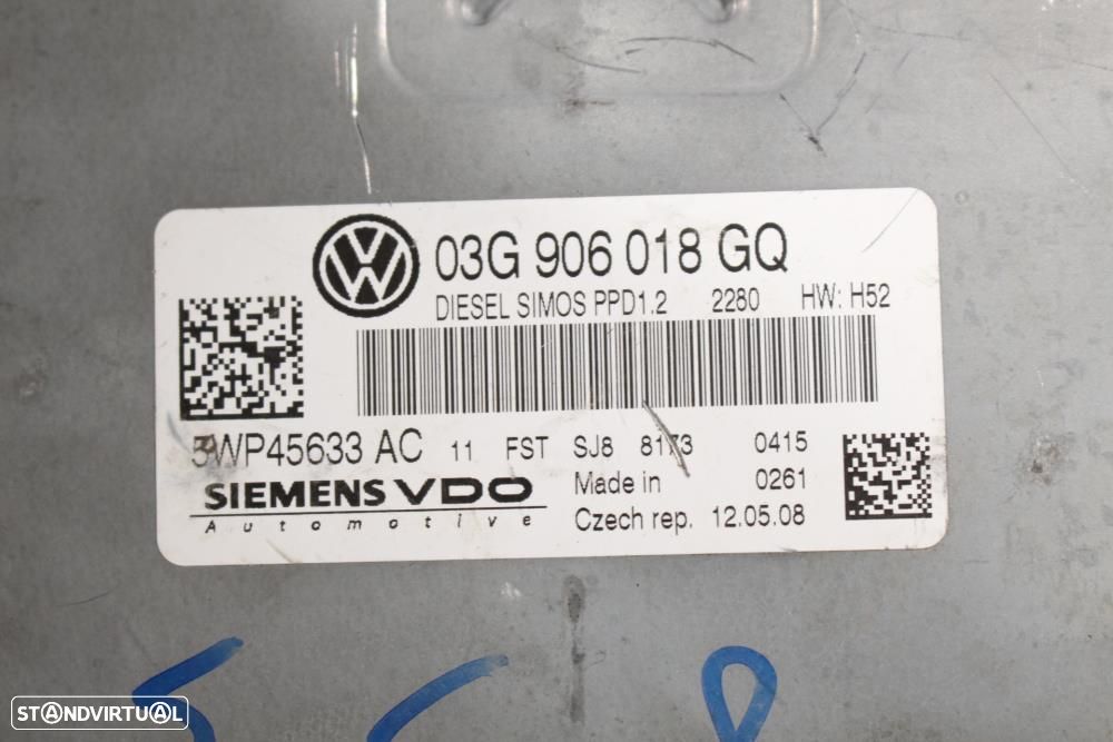 Centralina De Motor Seat Leon (1P1)  03G906018gq / 5Wp45633ac - 6