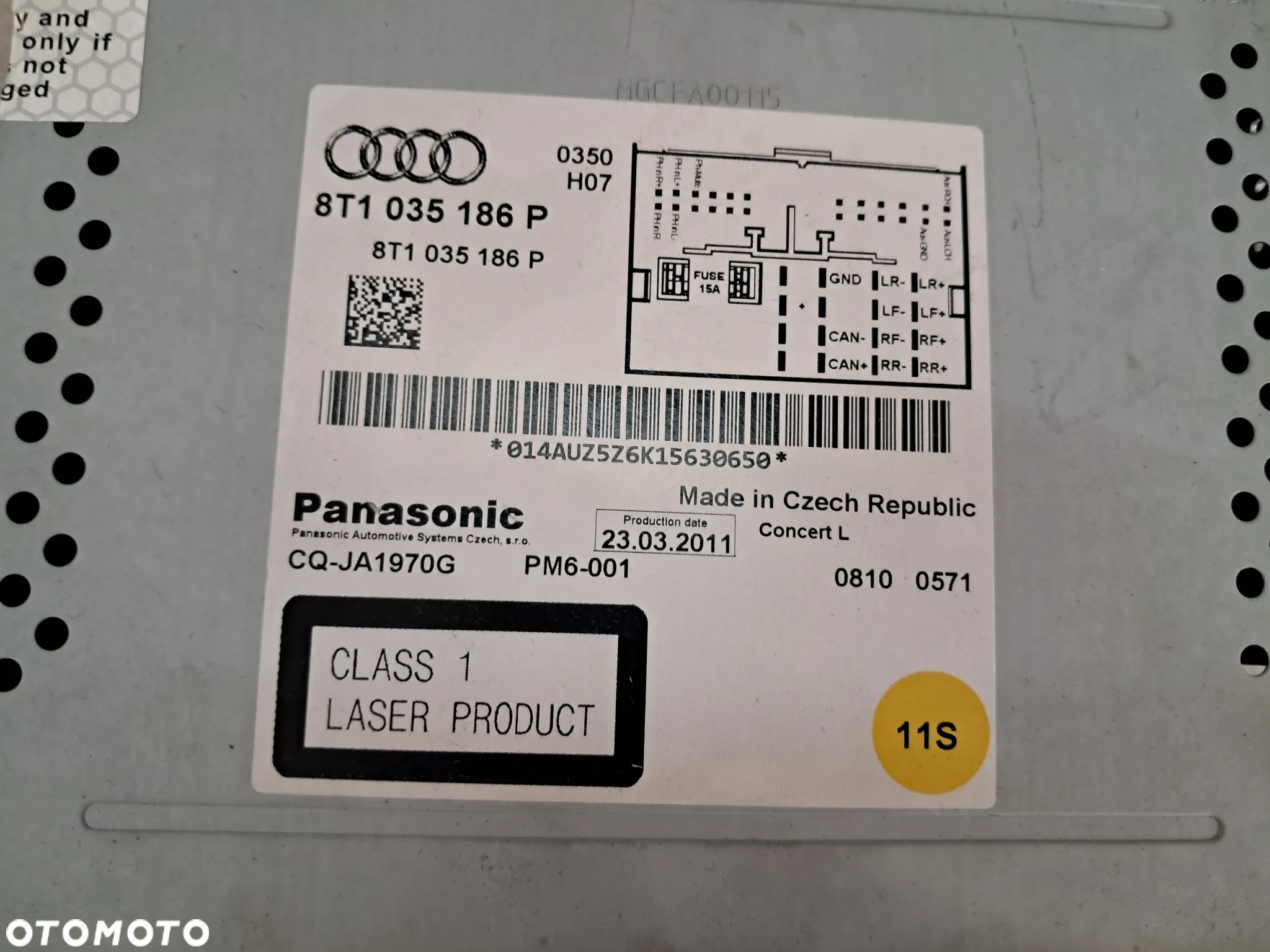 Radio CD SD Audi Concert A4 B8 A5 Q5 Europa 8T1035186P - 8