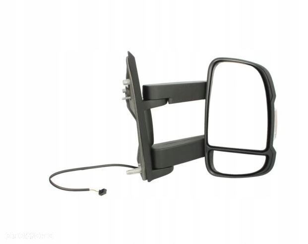 lusterko fiat ducato boxer jumper 06- prawe ręczne długie czarne czujnik - 1