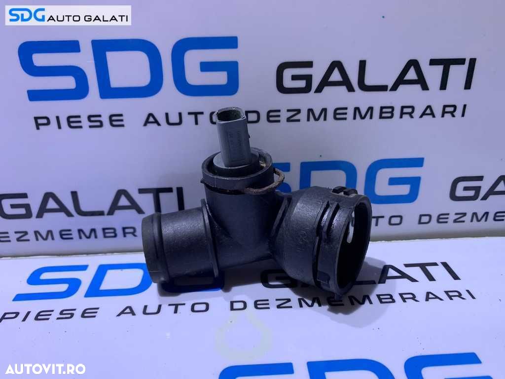 Cot Cuplaj Rapid Radiator cu Senzor Temperatura Apa Lichid Racire Motor Antigel Seat Leon 1P 1.4 CAXC 2006 - 2013 Cod 1K0122291AD [D0052] - 1