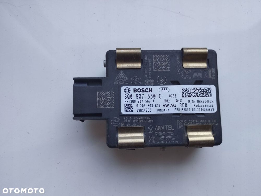 moduł radar vw skoda audi 3q0907550c - 1