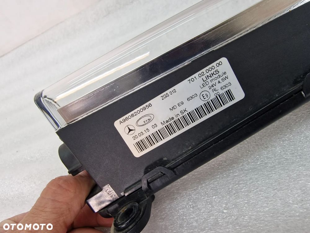 MERCEDES ACTROS MP4 W960 LEWY HALOGEN , LED / DRL , NR A9608200956 , NR AUKCJI H260 - 4