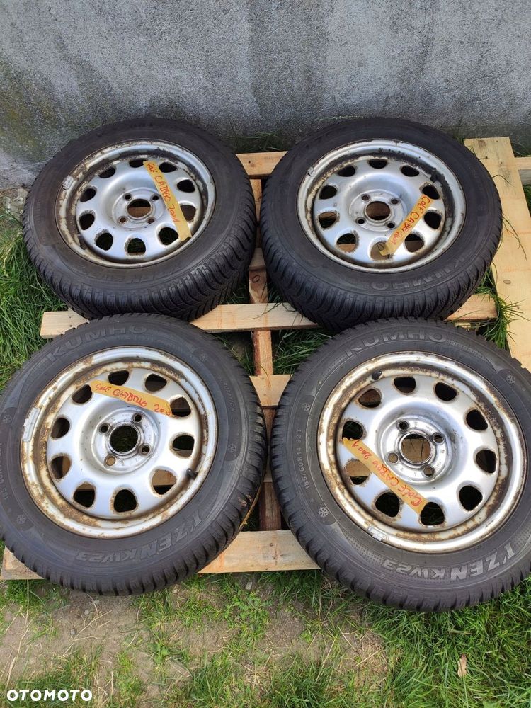 KOŁA FELGI STALOWE OPONY ZIMA VW GOLF 14'' - 1