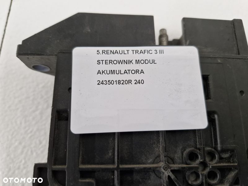 RENAULT TRAFIC III 3 STEROWNIK MODUŁ AKUMULATORA 243501820R - 5