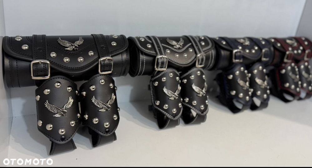 Motocyklowy skórzany uchwyt na napój kubek - 6