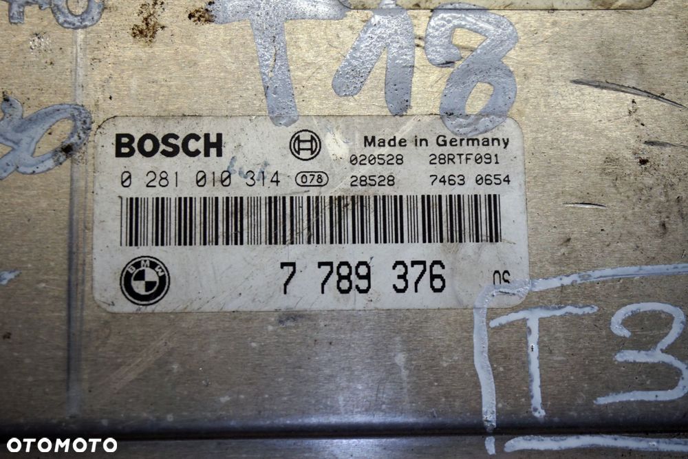 STEROWNIK SILNIKA KOMPUTER X5 I E53 3.0 D 7789376 0281010314 BMW 1999-2006 - 4