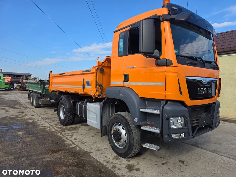 MAN TGS 18-320 4x4 Pelne Blokady z Możliwość z Przyczepa Tandem Wywrotka Niskopodwoziowa 18000 kg - 4