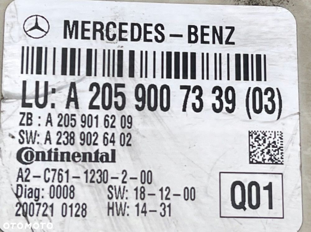 MERCEDES C W205 MODUŁ STEROWNIK SAM A2059007339 - 6