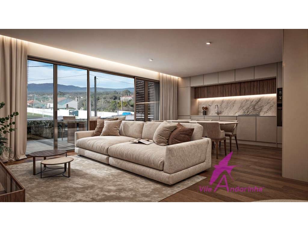 APARTAMENTO T2 COM VARANDA E GARAGEM FECHADA EM FASE CONSTRUÇÃO - Grande imagem: 2/23