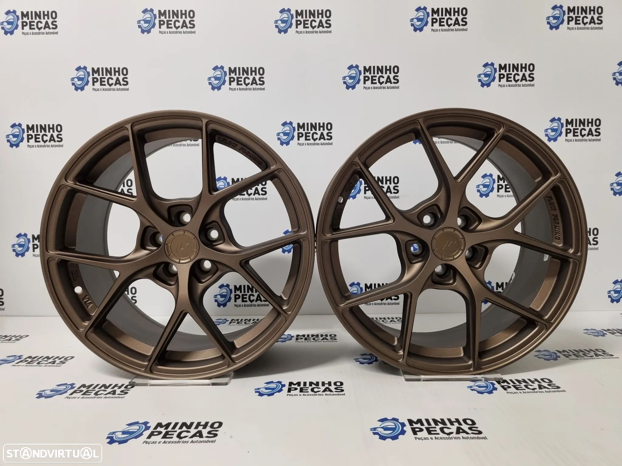 Jantes Japan Racing (SL01) em 17 Matt Bronze (5x100) - 1