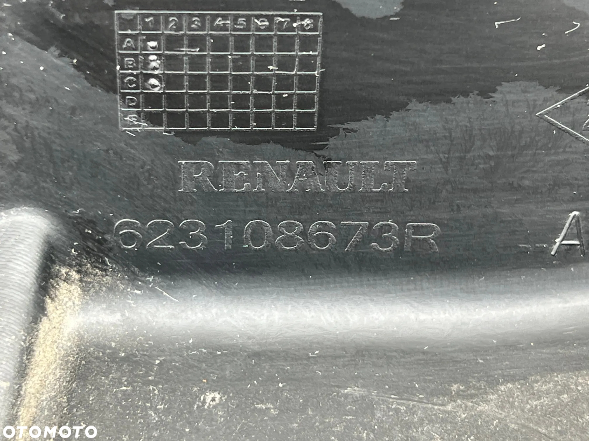 GRILL  ATRAPA LISTWA ZDERZAKA PRZEDNIEGO RENAULT TRAFIC III 2018r 623108673R - 3