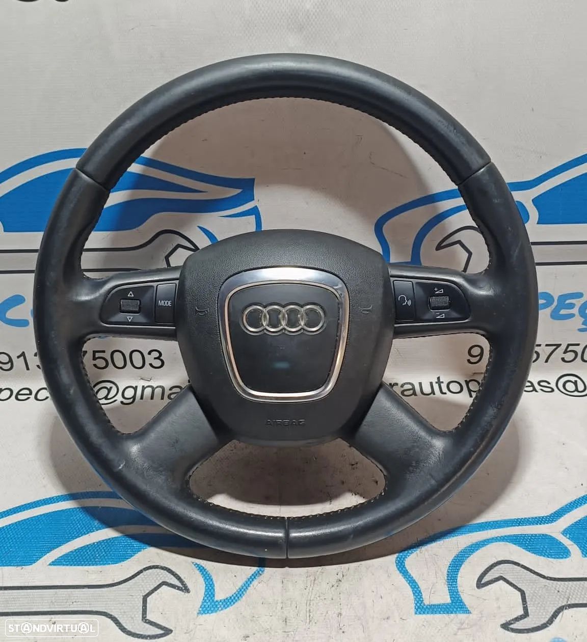 .VOLANTE GUIADOR COMPLETO AUDI A4 B8 8K0419091B 8K0419091 A3 8P A4 B7 A5 8T A6 C6 PELE AIRBAG COMANDOS MULTIFUNÇÕES CONTROLO - 1