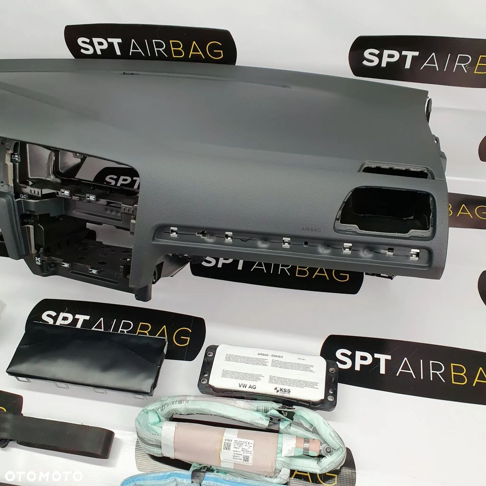 VW GOLF VII 7 LIFT DESKA ROZDZIELCZA KONSOLA KOKPIT PULPIT PODUSZKI AIRBAG AIR BAG PASY KIT SET - 3