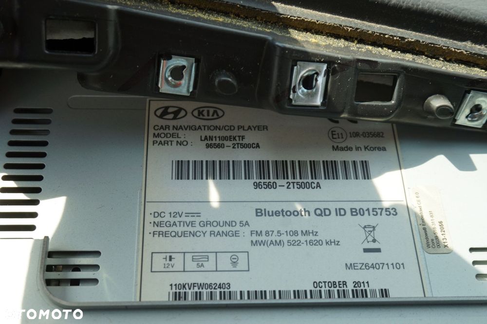 RADIO NAWIGACJA FABRYCZNA OPTIMA III 96560-2T500CA 96540-2T200CA KIA 2010-2015 - 7