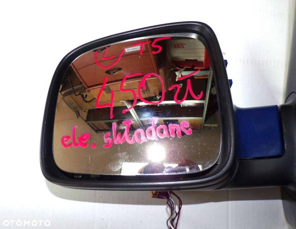 VW T5 04- CARAVELLE MULTIVAN LUSTERKO LEWE ELEKTRYCZNE SKŁADANE ORYGINALNE - 2