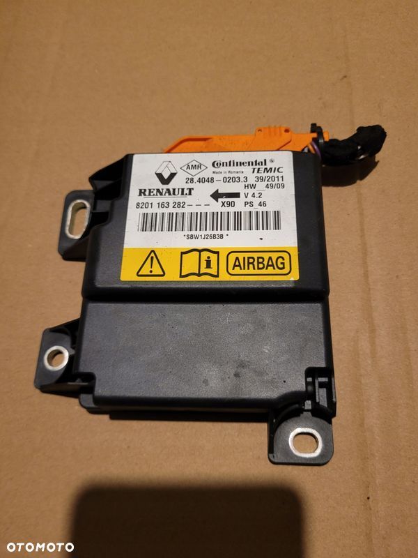 DACIA SANDERO I 1 SENSOR MODUŁ AIR BAG 8201163282ffb - 1
