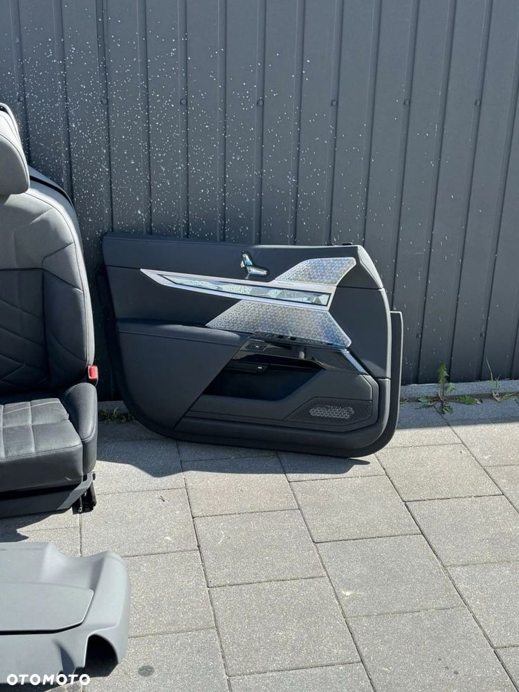 FOTELE TAPICERKA BMW 7 G70 SKÓRA MERINO CZARNY SZARY ATLAS WIELOFUNKCYJNE - 7