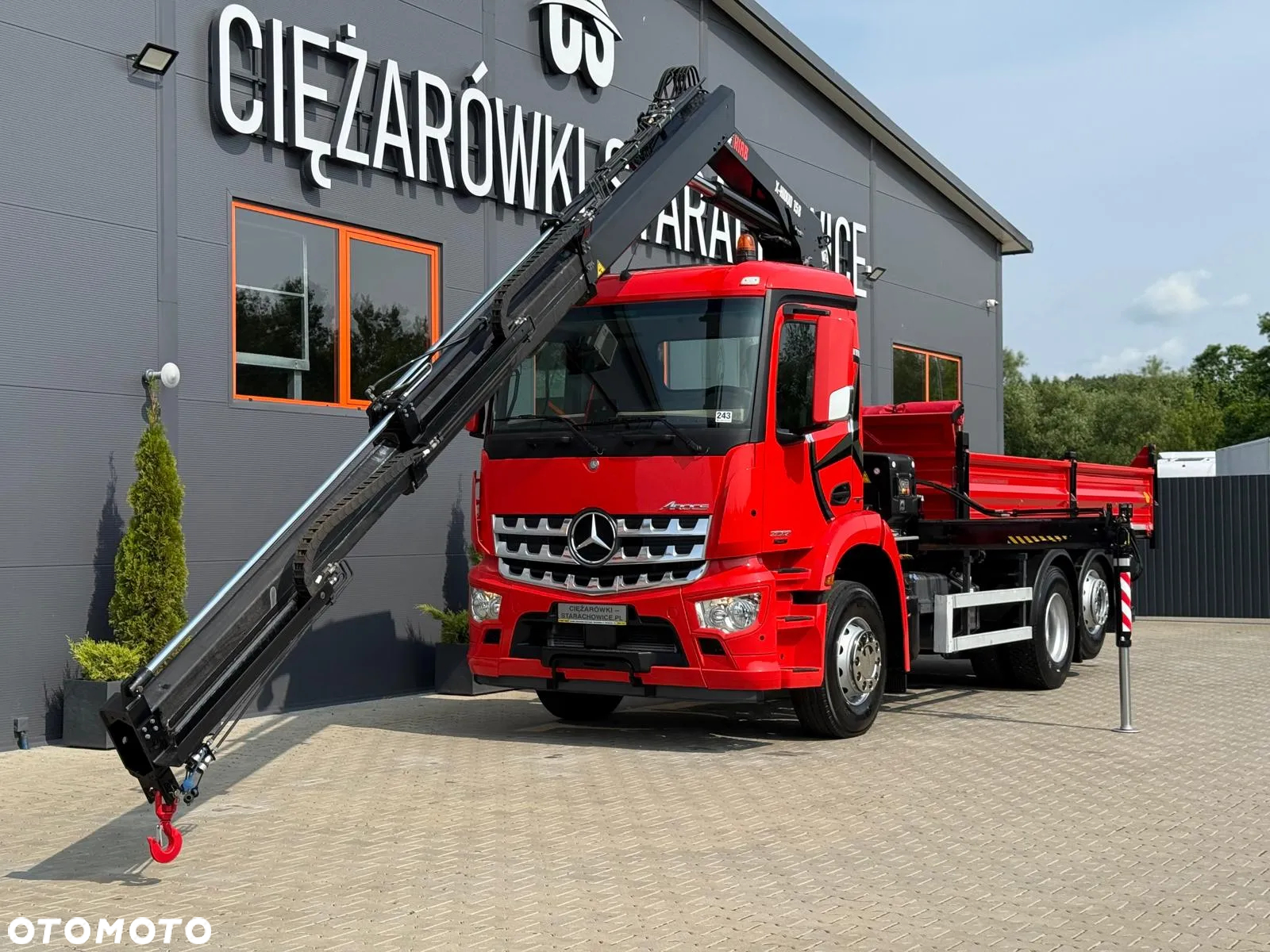 Mercedes-Benz AROCS 2532 // E6 // wywrotka 3-Stronna + HIAB HIDUO 158 B-2 // 6x2 6x4 HDS żuraw kran crane kiper kipper // Actros Antos - 21