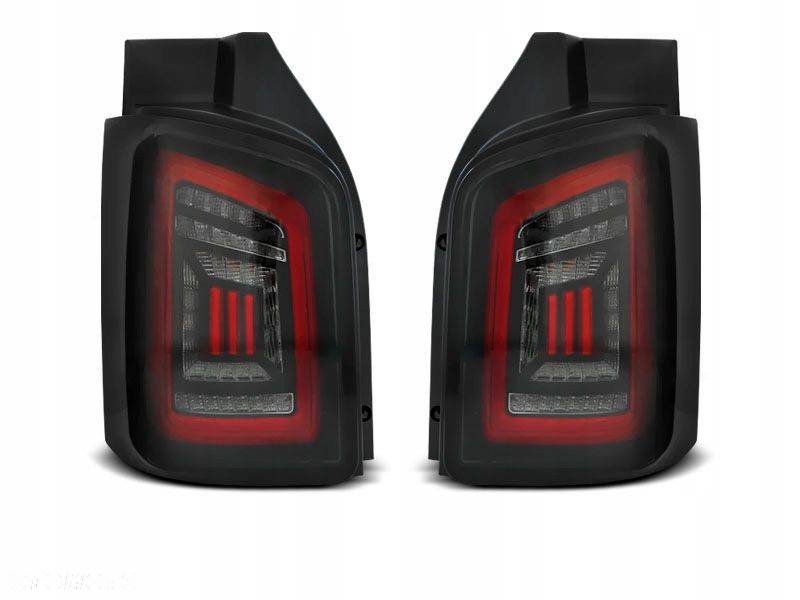 Lampy tylne Led Diodowe Tuning Black VW T5 Transporter 7E 03 Lift 10- drzwi - 2