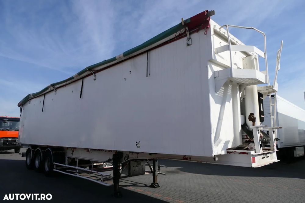 Benalu CAMION BASCULANTE ALUMINIU / 75 M3 / UȘĂ clapete / AXIE ELEVABILĂ - 9