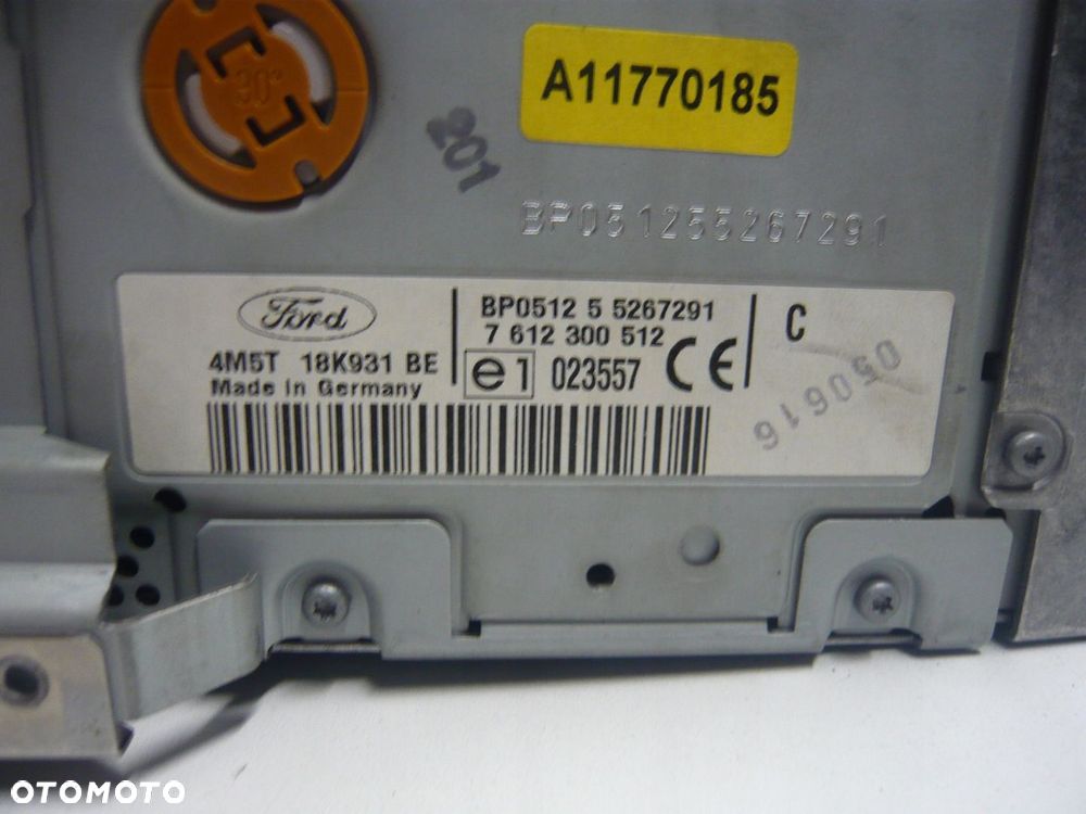 RADIO CD Nawigacja 4M5T18K931BE Blaupunkt Ford Focus Mk2 - 2