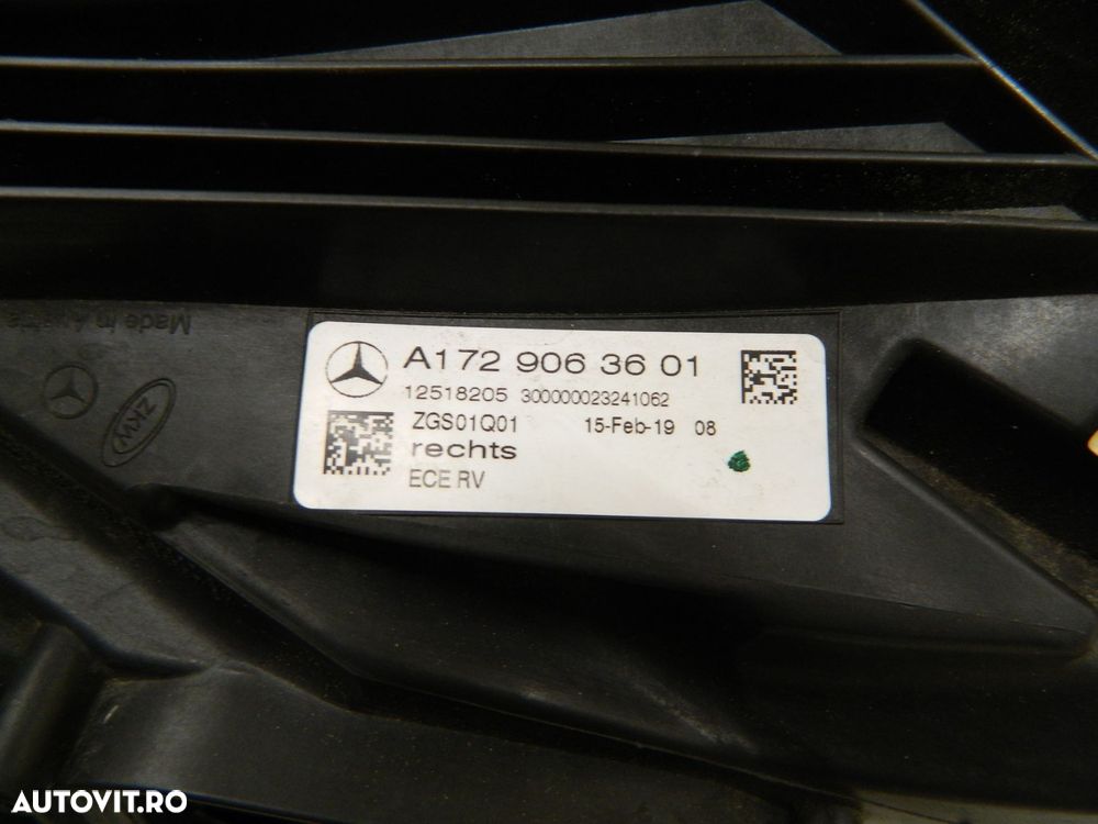 Far dreapta Mercedes SLK W172 Full LED ILS, 2016, 2017, 2018,  2019, 2020, cod origin A1729063601. - 7