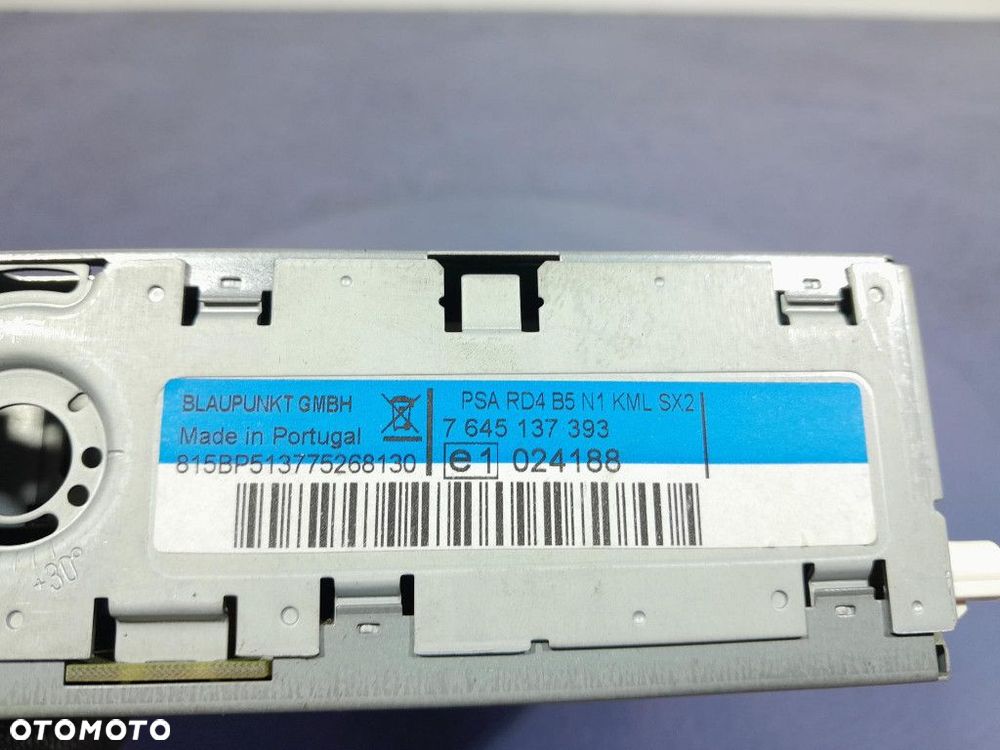 CITROEN C4 I RADIO RADIOODTWARZACZ CD 9664769677 - 6