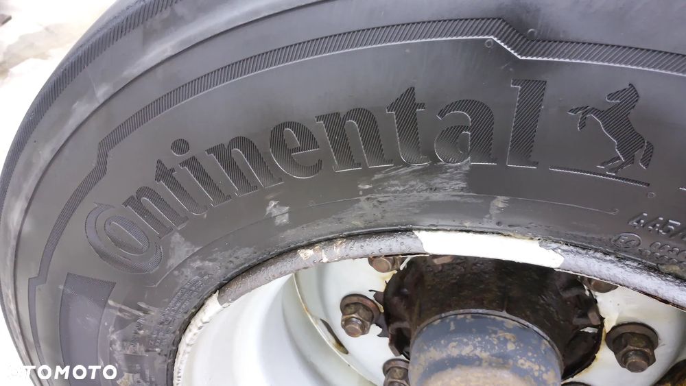 Oś BPW Naczepa Przyczepa  Mega Resor Pół resor Felga 19.5 Opony 245/45r19.5 - 33