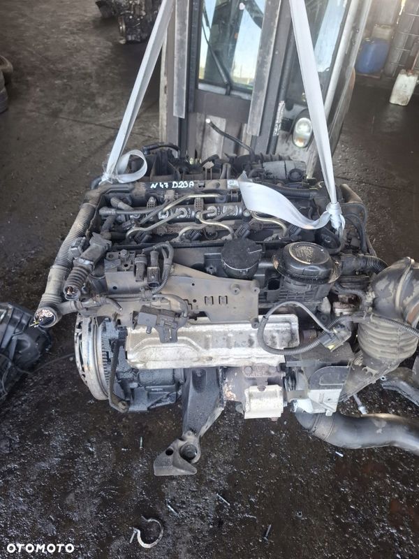 SILNIK BMW 2.0D 177KM N47D20A E60 E61 E87 E90 KOMPLETNY Z OSPRZĘTEM - 1