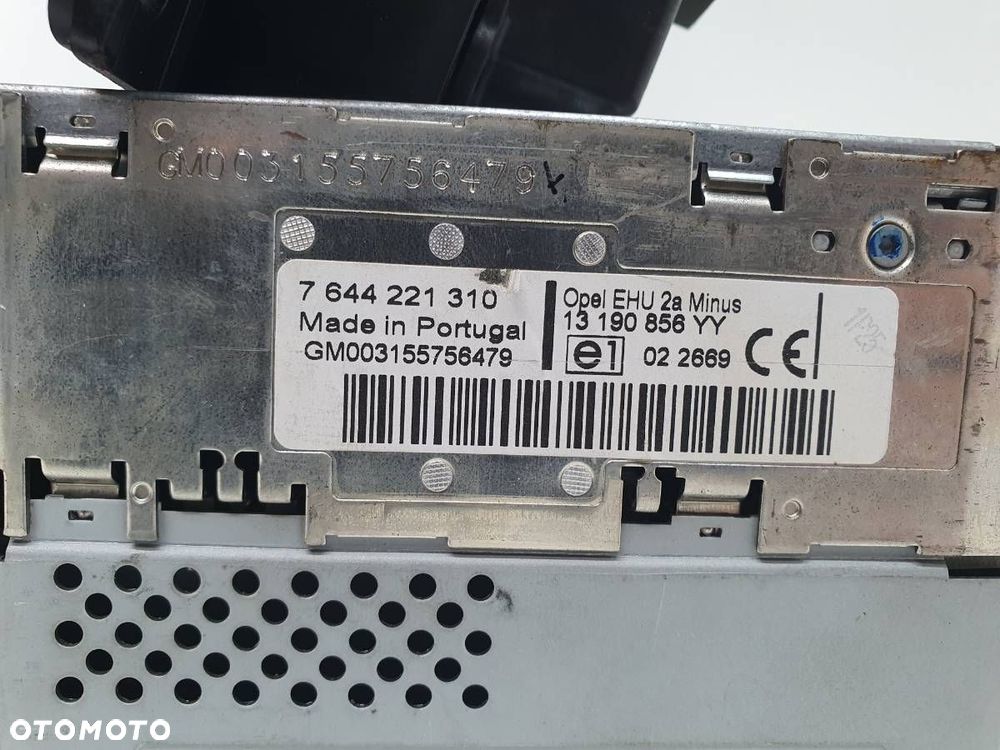 RADIO ODTWARZACZ CD WYŚWIETLACZ OPEL VECTRA C 13190856 13208089 - 6