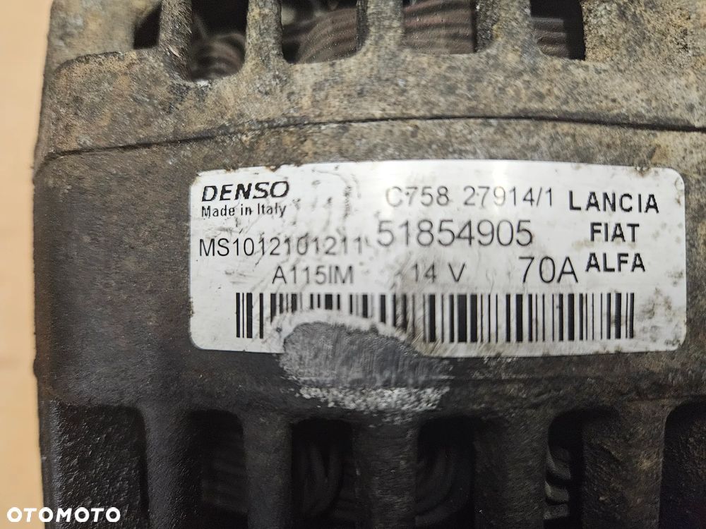 Fiat 500 Punto Fiorino Doblo Lancia Ypsilon 1.3 JTD Mjet alternator 90A 70A 51854905 51784845 - 7