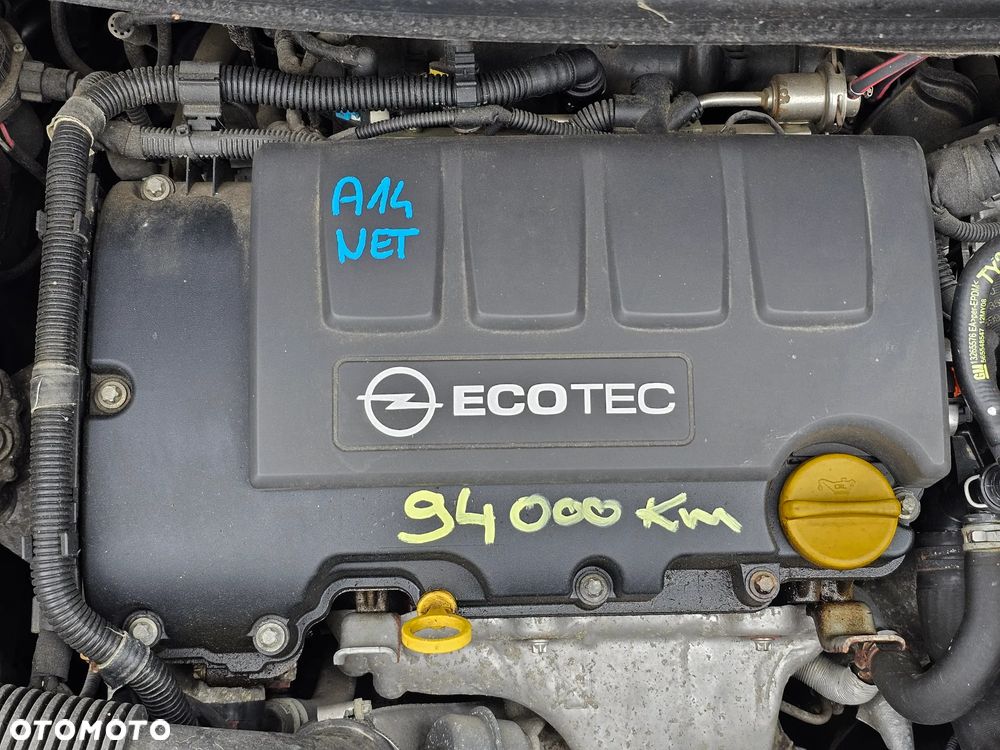 SILNIK SŁUPEK OPEL ASTRA J CORSA D E MERIVA B MOKKA ZAFIRA C 1.4 T TURBO A14NET 94000km NIEMCY MOŻLIWOŚĆ ODPALENIA - 1