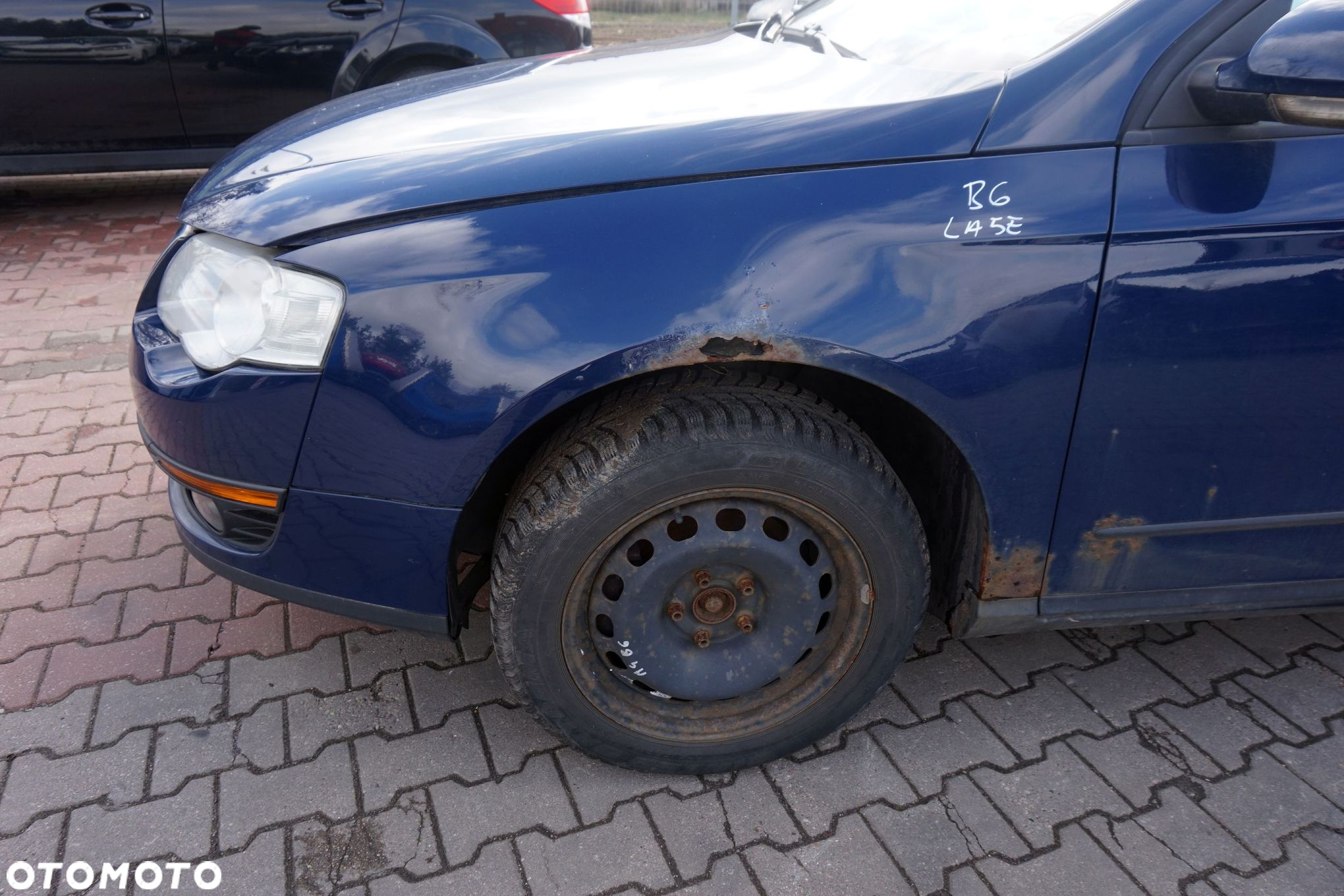 MASKA ZDERZAK BŁOTNIKI LAMPY PASSAT B6 LA5E PDC VOLKSWAGEN 2005-2010 GRANATOWY PRZÓD KOMPLETNY - 5