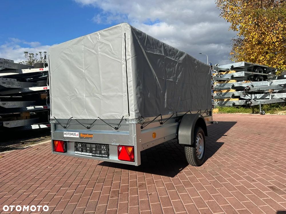 Neptun Przyczepa Neptun N7-263 PTW + stelaż i plandeka H80 cm 1 osiowa DMC 750kg HIT CENOWY - 5