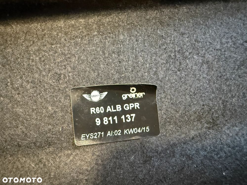 Półka bagażnika Mini Countryman R60 2010-16 9811137 OE - 4