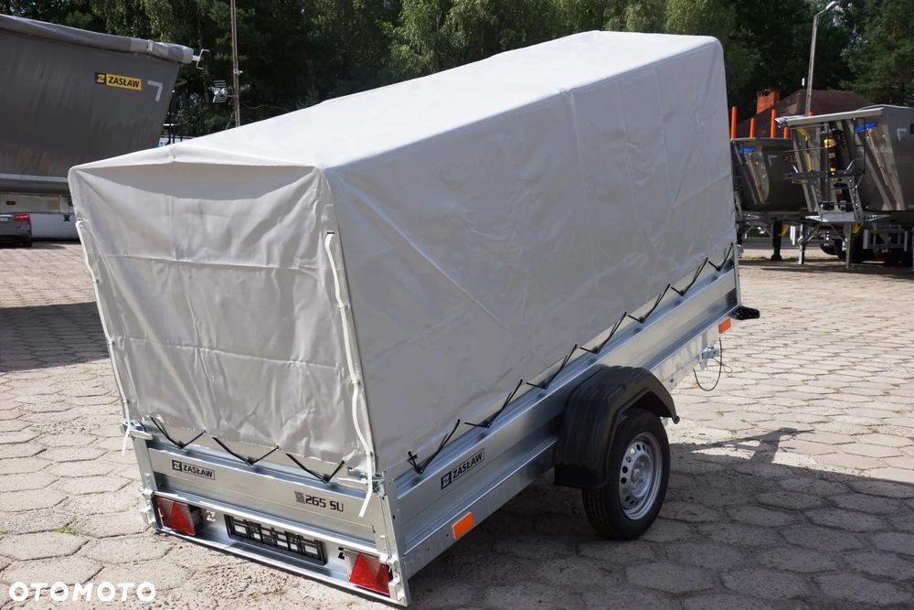 Zaslaw 1 oś, przyczepa towarowa MOCNA I SOLDNA DMC 750 KG - 34