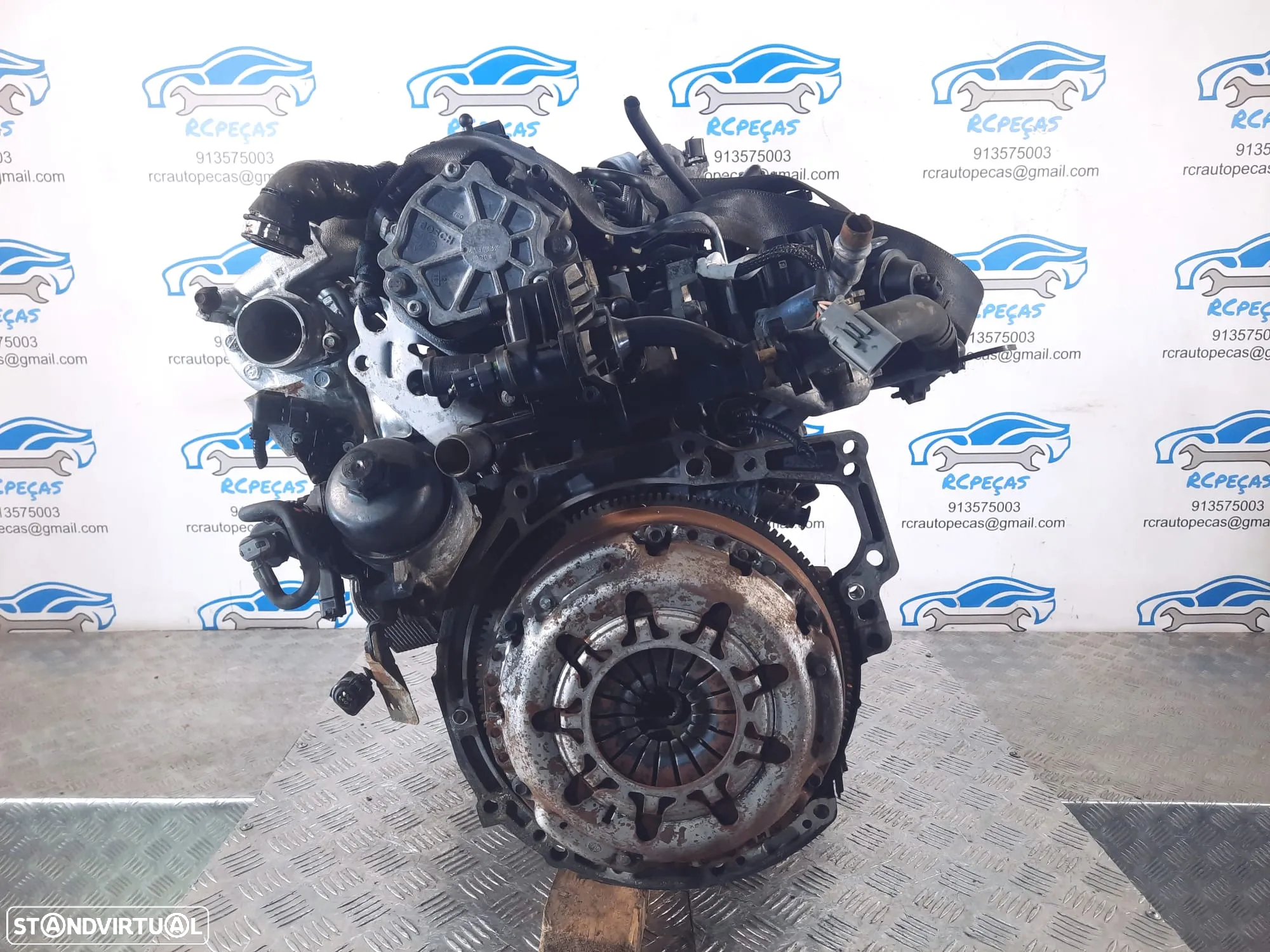 MOTOR COMPLETO 1.4 TDCI 8V 70CV KVJA FORD FIESTA V 5 MK5 FIESTA VI 6 MK6 MOTOR ARRANQUE BIMASSA ALTERNADOR COMPRESSOR AR CONDICIONADO BOMBA DIRECAO DIREÇÃO TURBO INJETOR INJETORES - 6