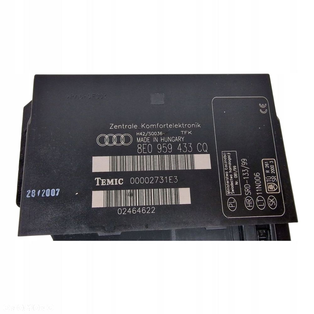 AUDI A4 B6 B7 MODUŁ KOMFORTU 8E0959433CQ - 2