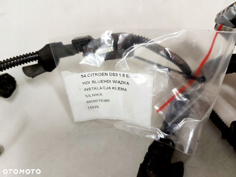 citroen ds3 1.6 e-hdi bluehdi wiązka instalacja klema silnika 9808078380 - 6