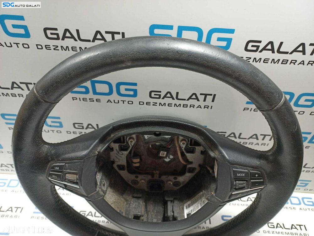 Volan Piele cu Comenzi FARA Airbag BMW Seria 5 F10 2009 - 2014 Cod 9229480 [X3438] - 4