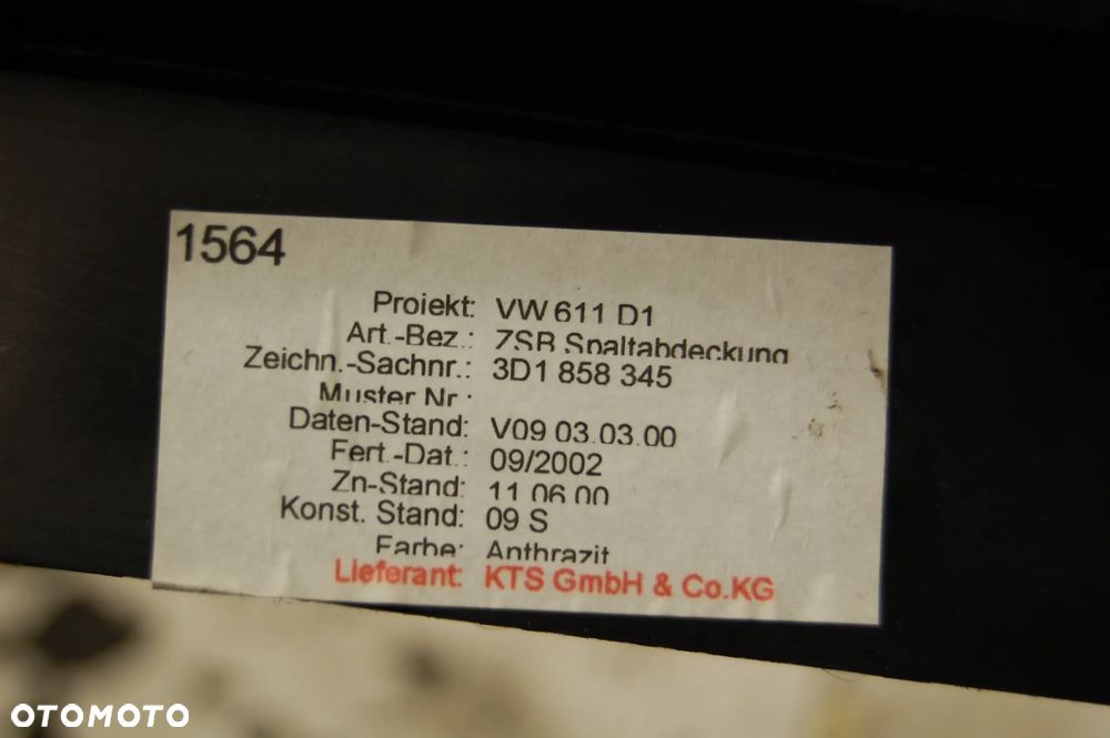 OSŁONA KOLUMNY KIEROWNICZEJ 3D1858345 VW PHAETON - 3