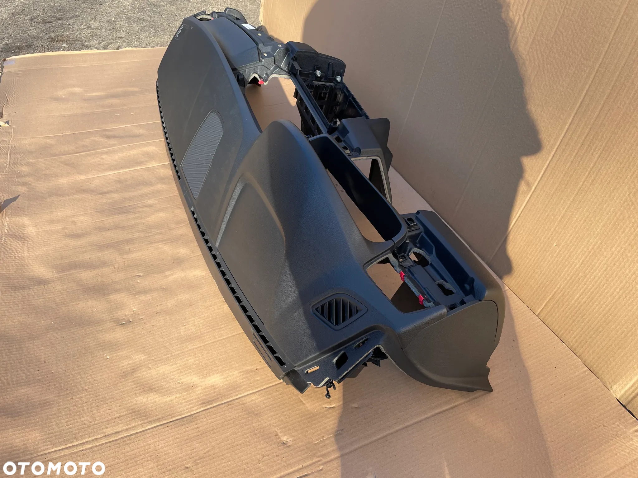 BMW 5 F10 F11 DESKA ROZDZIELCZA KONSOLA CZARNA KOMPLET PASY NAPINACZE BEZ HUD HEAD UP ORYGINAŁ 6783839 NIEREGENEROWANA - 7