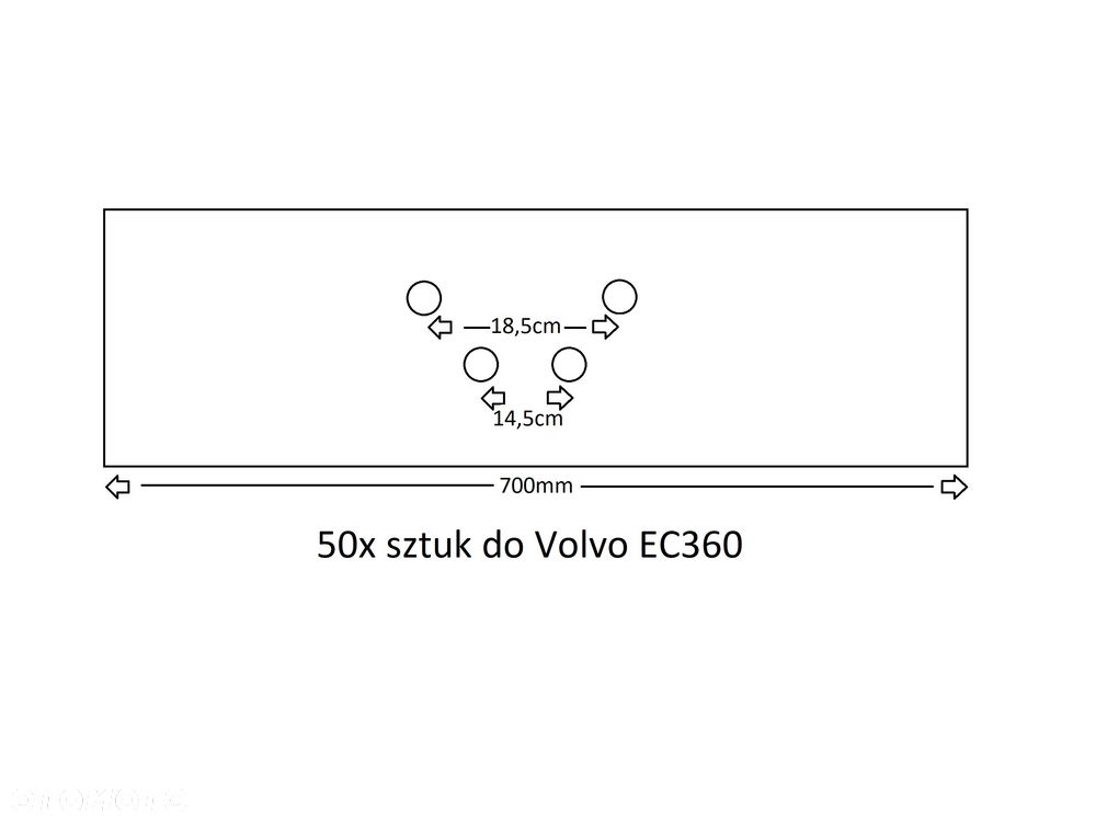 NOWE klepki płyty gąsienic Volvo 60cm 600mm 70cm 700mm - 7