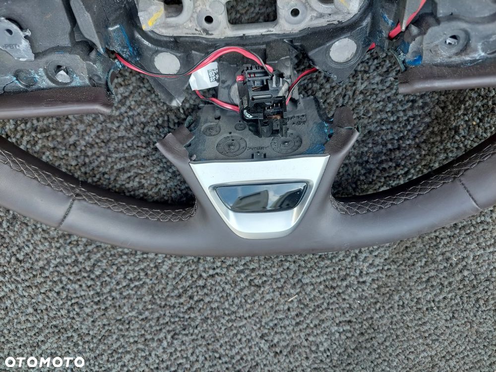 RENAULT ESPACE V SCENIC IV MEGANE IV KIEROWNICA BRĄZOWA SKÓRA RAF AUTO-CZĘŚCI - 9