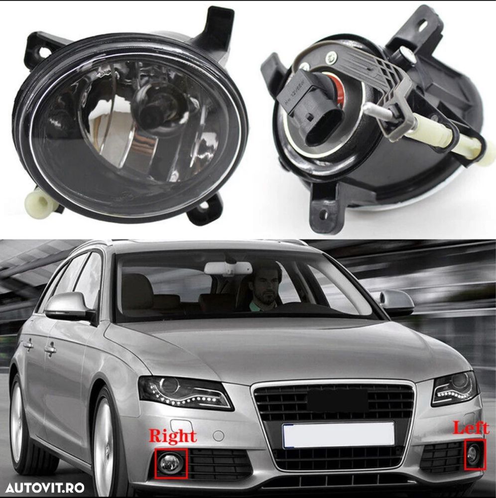 Far Ceata Lampa Proiector Proiectoare Audi A6 C6 A4 B8 Q5 Seat Exeo - 1