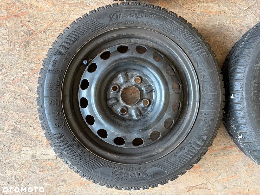 Felgi koła stalowe opony zimowe 4x100 4,5Jx14 ET39 155/65R14 - 3