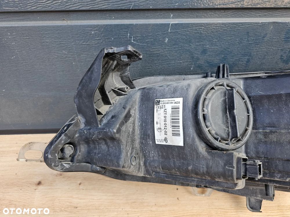 LAMPA PRAWA PRZEDNIA PRAWY PRZÓD OPEL ASTRA J BI-XENON LED EUROPA DEMONTAŻ ORYGINAŁ 13253651 - 14