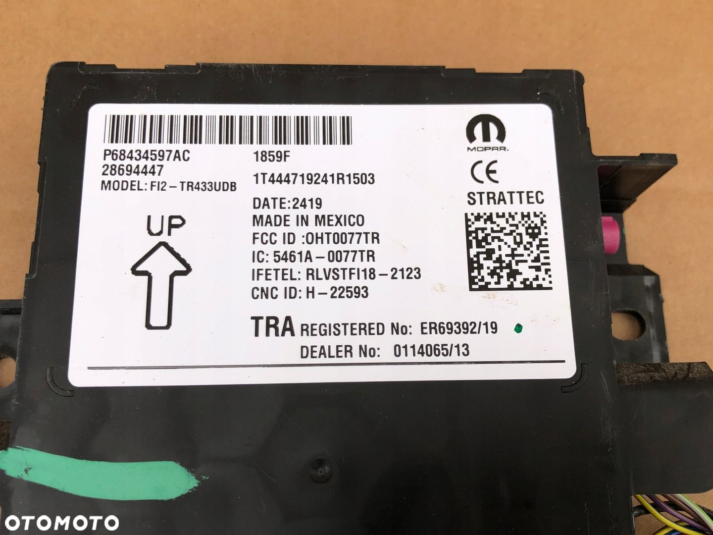 DODGE RAM 1500 V 19 2019-2024 MODUŁ STEROWNIK KLUCZYKA KEYLESS P68434597AC - 2