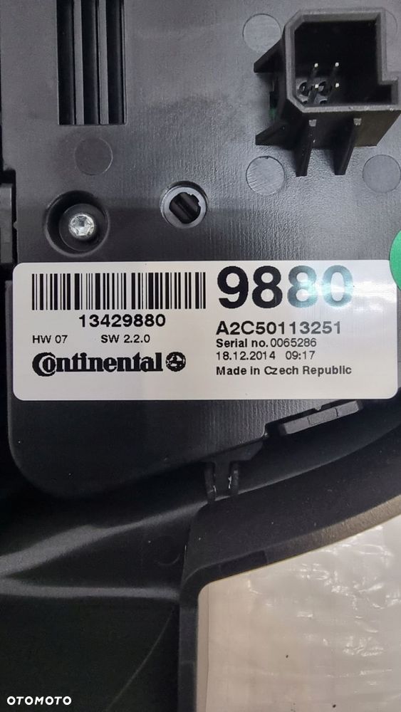 PANEL RADIA OPEL MOKKA 95363963 Panel klimatyzacji 13429880 - 5